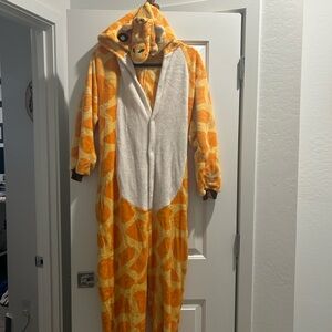 Giraffe Print Onesie Pajamas